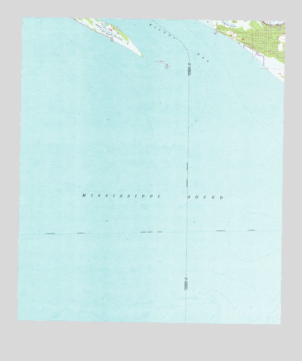 Deer Island, MS USGS Topographic Map
