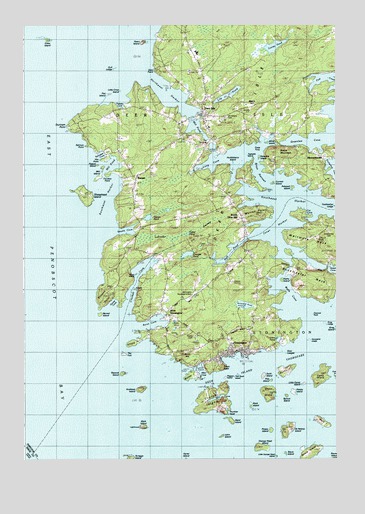 Deer Isle, ME USGS Topographic Map