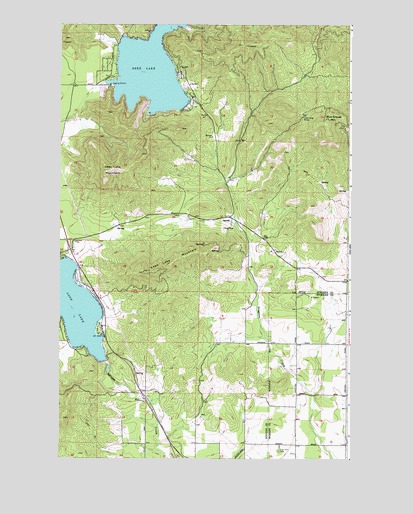 Deer Lake, WA USGS Topographic Map