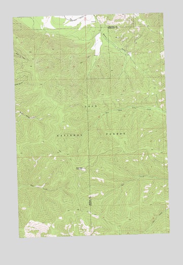 Deer Peak, MT USGS Topographic Map