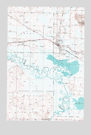 Deer River, MN USGS Topographic Map
