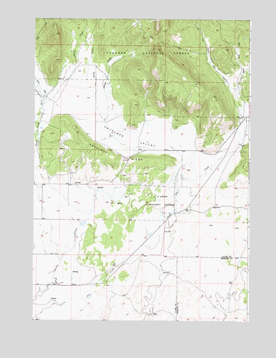 Antelope Valley, ID USGS Topographic Map