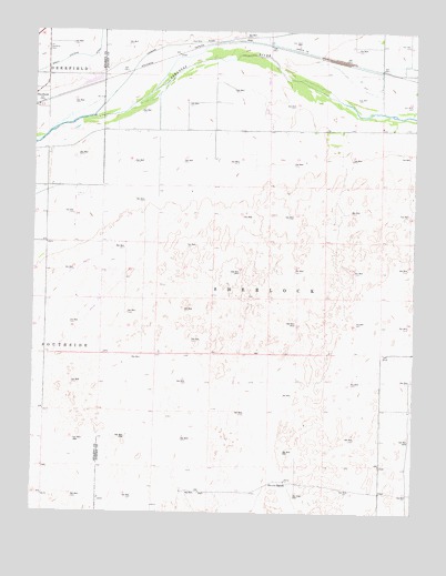 Deerfield NE, KS USGS Topographic Map