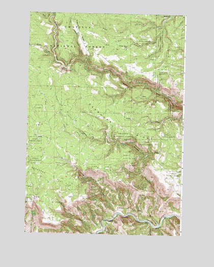 Deerhorn Creek, OR USGS Topographic Map