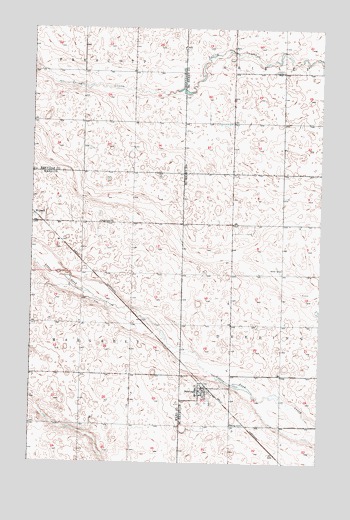 Deering, ND USGS Topographic Map