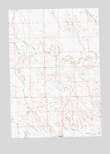 Deers Ears Butte North, SD USGS Topographic Map