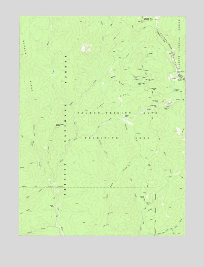 Dees Peak, CA USGS Topographic Map