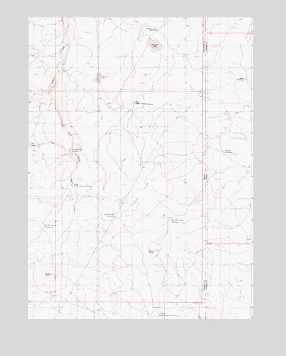 Defeat Butte, OR USGS Topographic Map