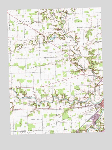 Defiance West, OH USGS Topographic Map