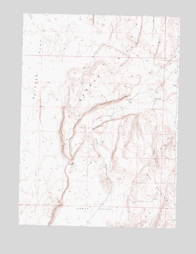 Acty Mountain NE, OR USGS Topographic Map