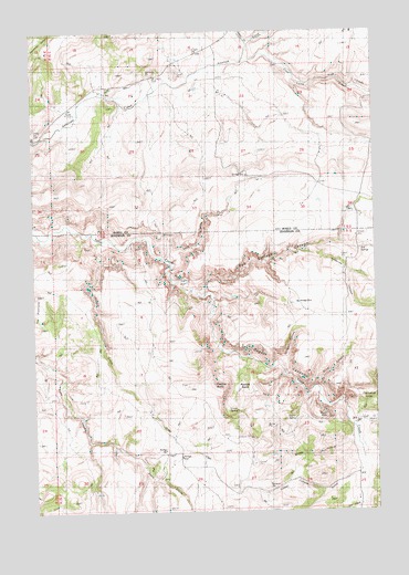 Degner Canyon, OR USGS Topographic Map