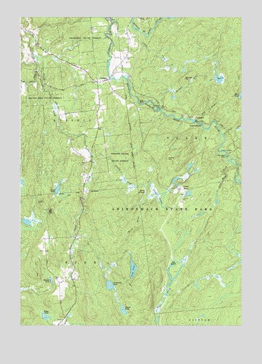 Degrasse, NY USGS Topographic Map