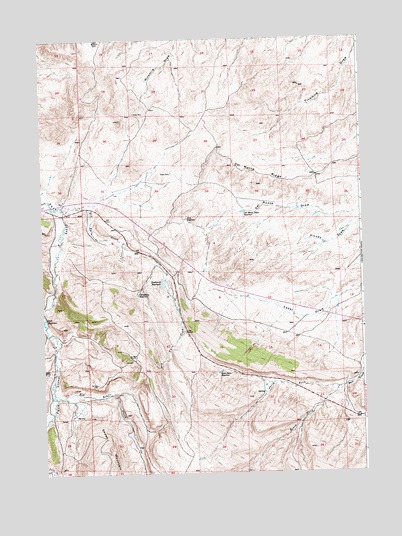 Del Monte Ridge, WY USGS Topographic Map