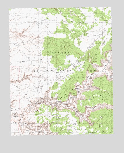 Del Muerto, AZ USGS Topographic Map