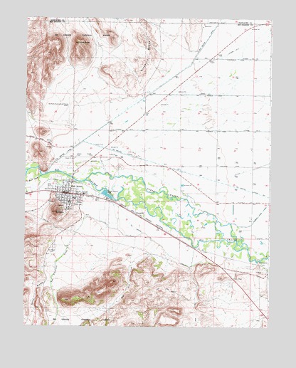 Del Norte, CO USGS Topographic Map