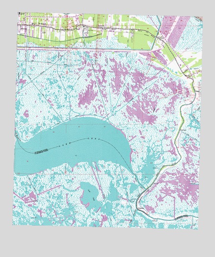 Delacroix, LA USGS Topographic Map