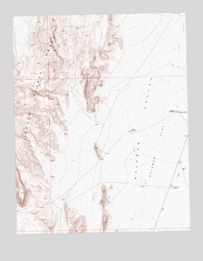 Delamar NW, NV USGS Topographic Map