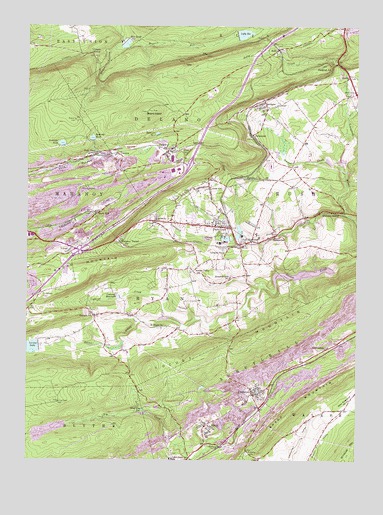 Delano, PA USGS Topographic Map