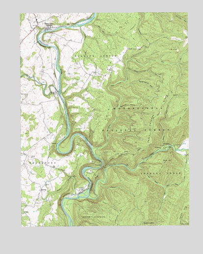 Anthony, WV USGS Topographic Map