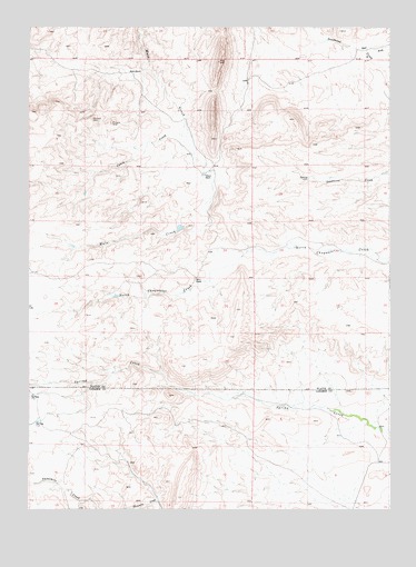 Delano Ranch, WY USGS Topographic Map