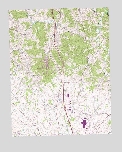 Delaplain, KY USGS Topographic Map