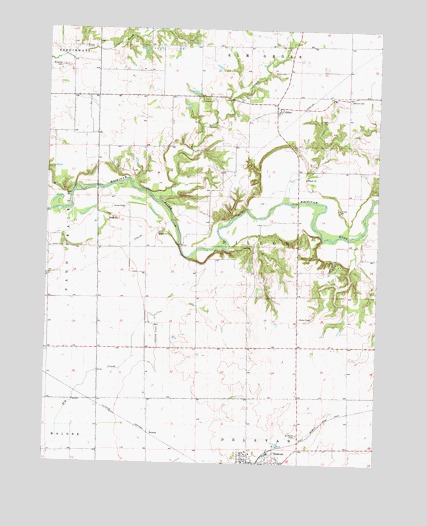 Delavan North, IL USGS Topographic Map