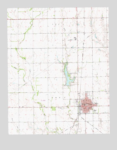 Anthony, KS USGS Topographic Map