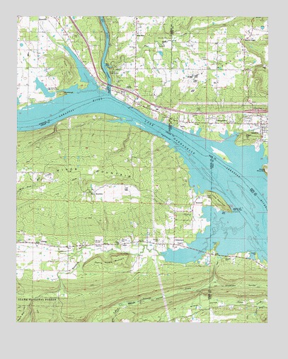 Delaware, AR USGS Topographic Map