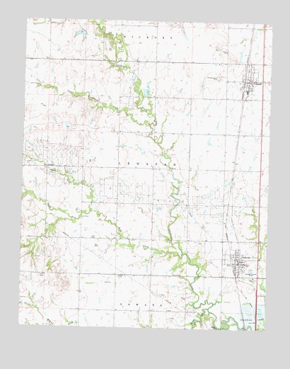 Delaware, OK USGS Topographic Map