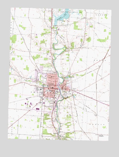 Delaware, OH USGS Topographic Map