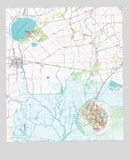 Delcambre, LA USGS Topographic Map