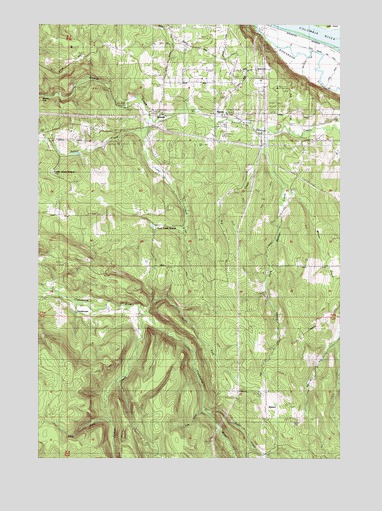 Delena, OR USGS Topographic Map