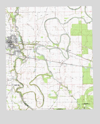 Delhi, LA USGS Topographic Map