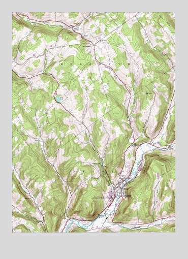 Delhi, NY USGS Topographic Map