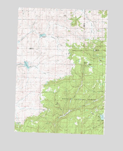 Delintment Lake, OR USGS Topographic Map