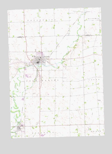 Dell Rapids, SD USGS Topographic Map