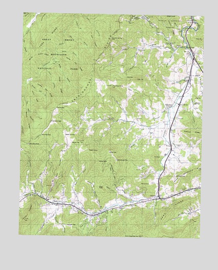 Dellwood, NC USGS Topographic Map