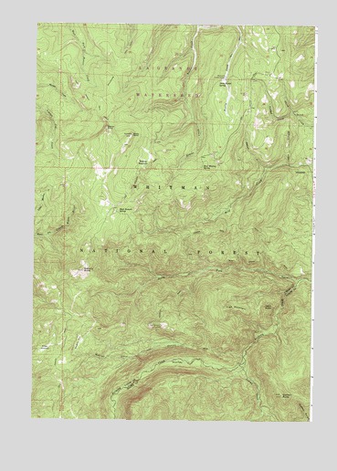 Anthony Butte, OR USGS Topographic Map