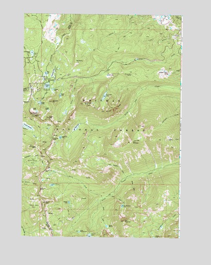 Anthony Lakes, OR USGS Topographic Map