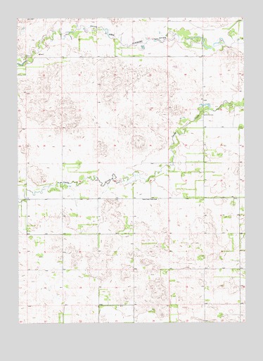 Deloit NW, NE USGS Topographic Map