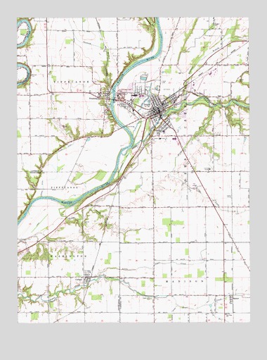 Delphi, IN USGS Topographic Map