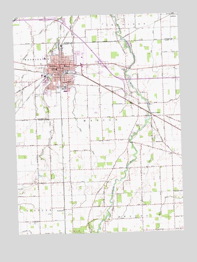 Delphos, OH USGS Topographic Map