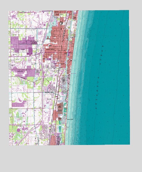 Delray Beach, FL USGS Topographic Map