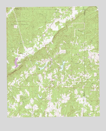 Delta, AL USGS Topographic Map