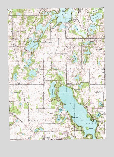Delton, MI USGS Topographic Map