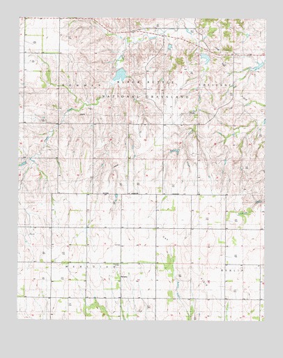Dempsey, OK USGS Topographic Map