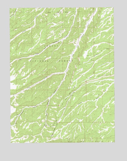 Anthro Mountain NE, UT USGS Topographic Map