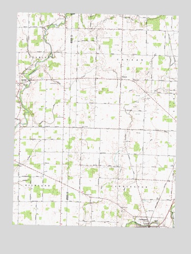 Denmark, OH USGS Topographic Map