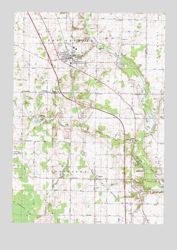 Denmark, WI USGS Topographic Map