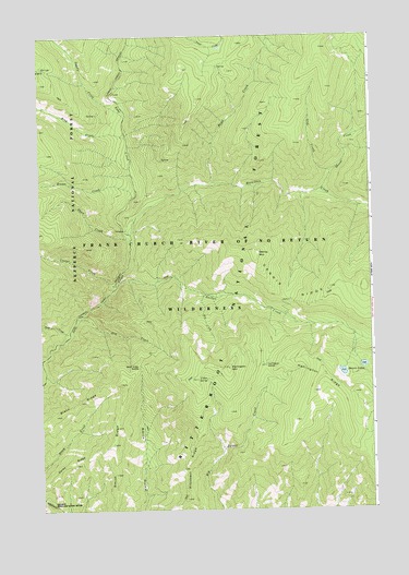 Dennis Mountain, ID USGS Topographic Map